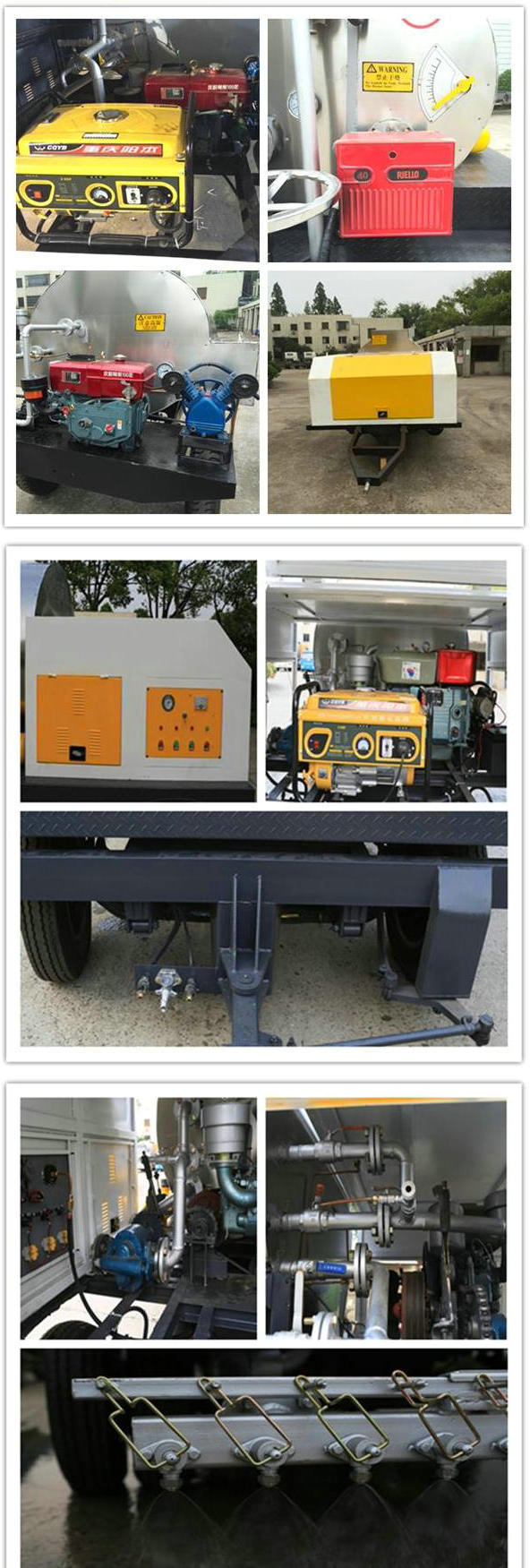 Trailer Asphalt Distributor Bitumen Spraying Nozzles (Asphalt Tank Dolly Trailers 1000L -2000L, Spray Bitumen 2 -5 meters)