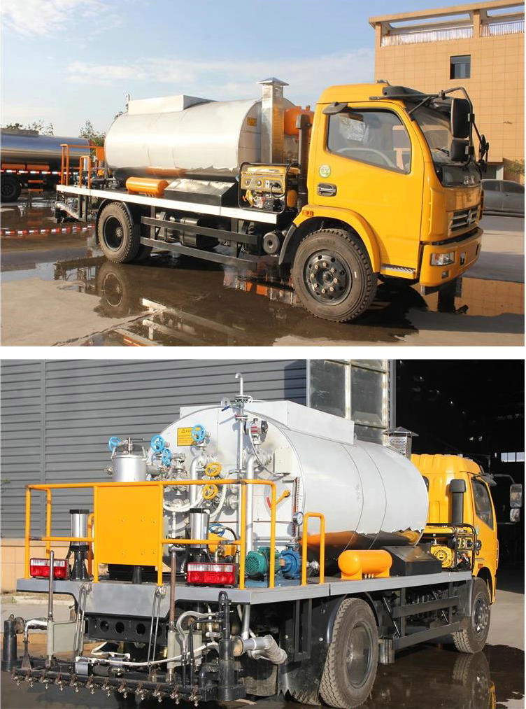 Dongfeng Asphalt Distributor 6000L Tank Spraying Nozzles 30 Nos (Asphalt Tank Insulated Spray Bitumen 4.5 -5 meters)