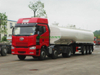Dilute Sulfuric Acid Tank Trailer (3 axles Semi Trailer 19900Liters, 22400liters, 32000L Steel Lined LLDPE Acid Tank)