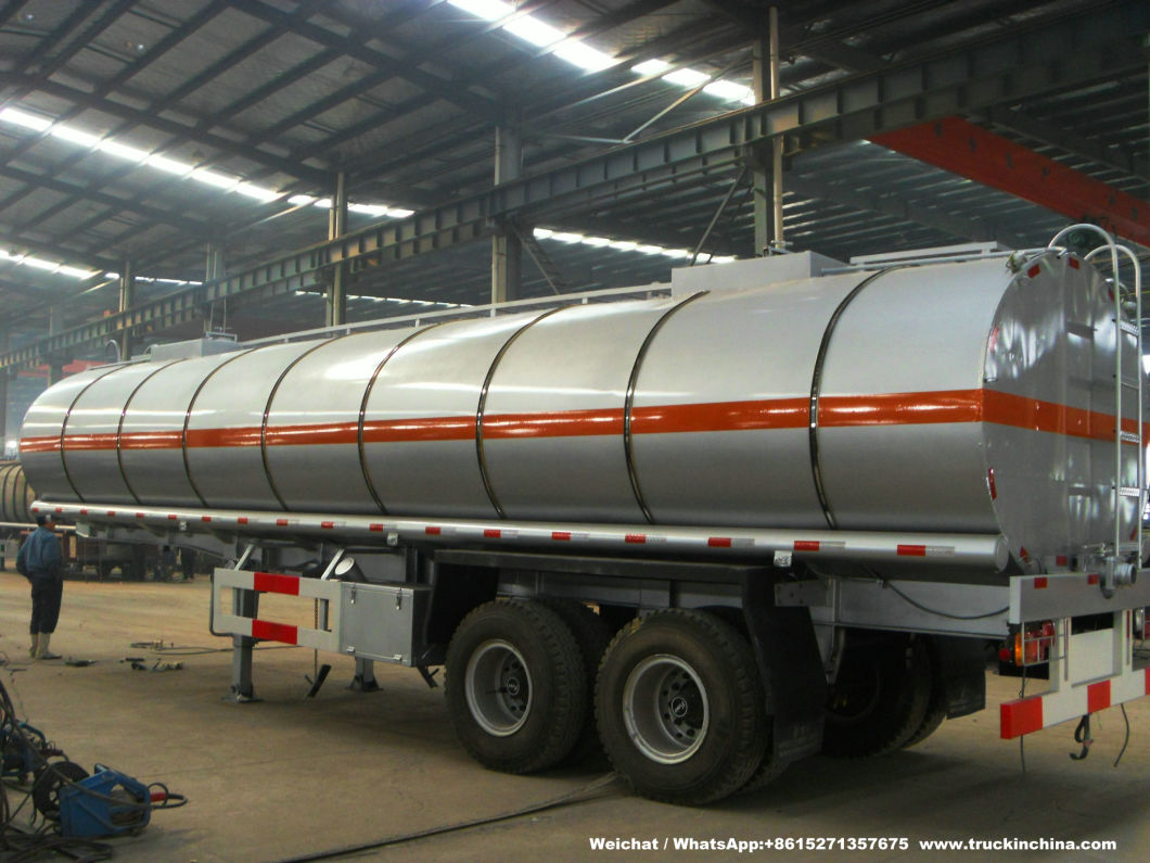 30t -38t Stainless Tanker Trailer Insulated Steam Heating System for Transport Hot Liquid Coal Tar Oil, Crude Oil, Waxs Chemcial