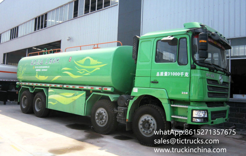 Shacman Water Bowser Sprinkler Truck 5000 Gallon (20000 Liters 8X4 Water Tank Truck)
