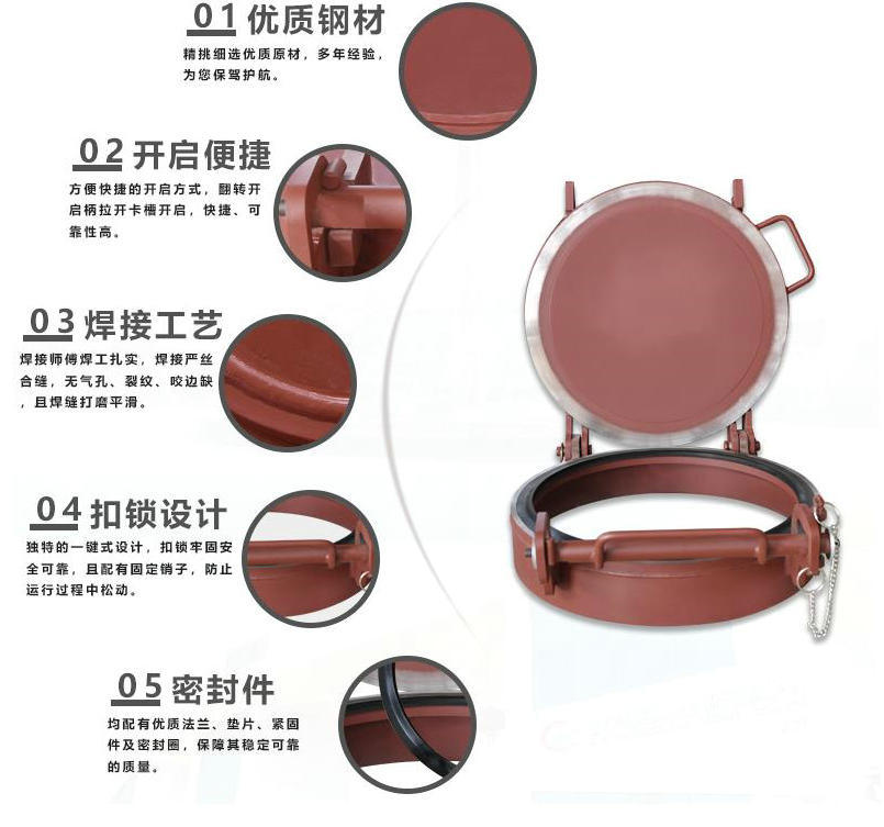 Manhole Cover for Bulk Powder Cement Tank (0.3MPa Cement Tanker Lid 520/450, 540/470)