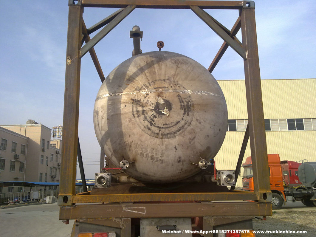 Customising 40FT Stainless Steel Tank Container with Insulation Steam Heating for Phosphorus Chemeical Liquid Transport