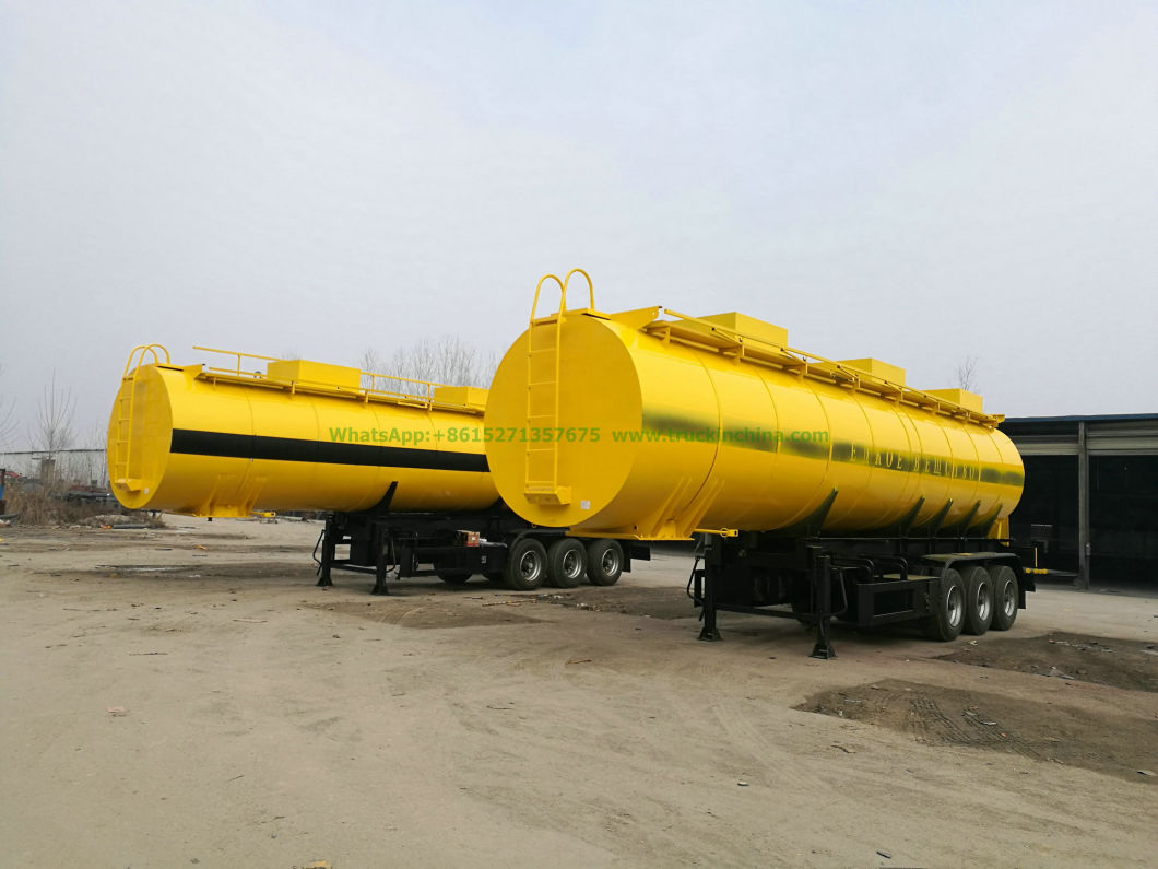 Hydrochloric Acid Sodium Hypochlorite Chemical Liquid Transport Tanker Trailer with Acid Pump and Insulated Rockwool