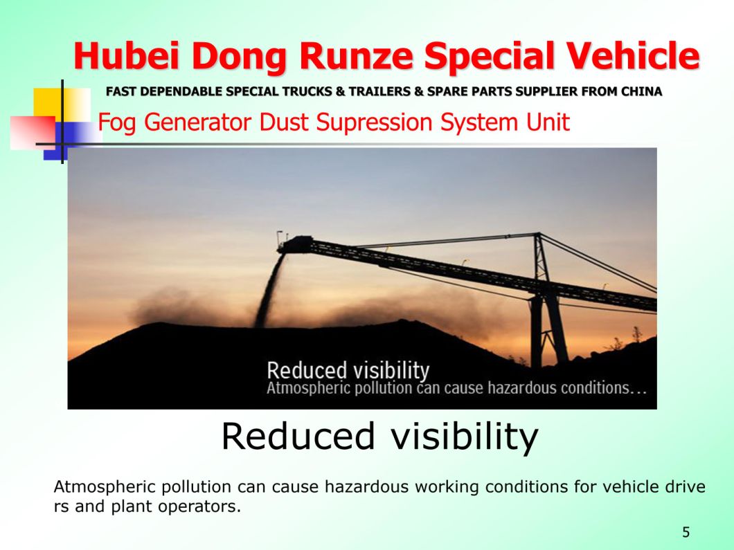 Customizing Fog Generator Dolly Trailer (Dust Supression Trailer System with Water Tank Spray Fine Mist 80m-150m)