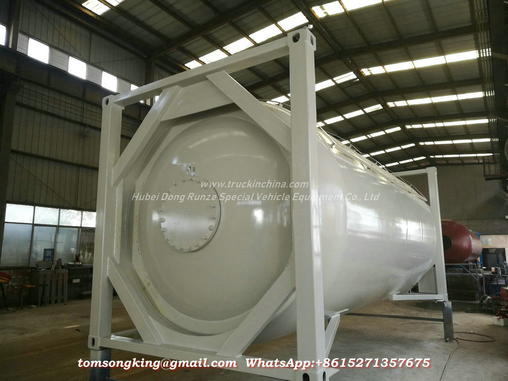 20FT Pressure Tank Container for Liquid Ammonia Un1005 Liquid Nh3 (IsoTank Ammonia, anhydrous) Road Transport