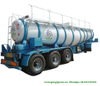 V Shape Concentrated Sulfuric Acid Tank Trailer Loading 99.8% H2so4 Transport 40 Ton 22000liters