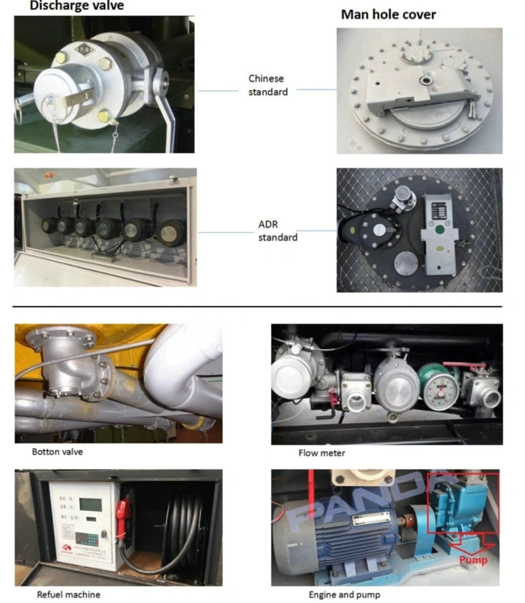 Foton Aluminum Alloy Fuel Tanker (8X4Mobile Oil Refueling Bowser Truck 30cbm Diesel Delivery Refueling Truck 12wheels)