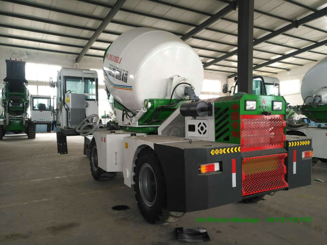 Luzun Self Loading Concrete Mixer Truck 2.6m3 -3cbm (Self Loading Cement Mixer Truck With Air Conditioning Self Loading Automatic Weighing Scale)