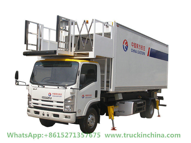 I. Suzu Aviation Airline Catering Truck (Scissors Food Truck 5000X2000X2245mm Refrigerated Van)