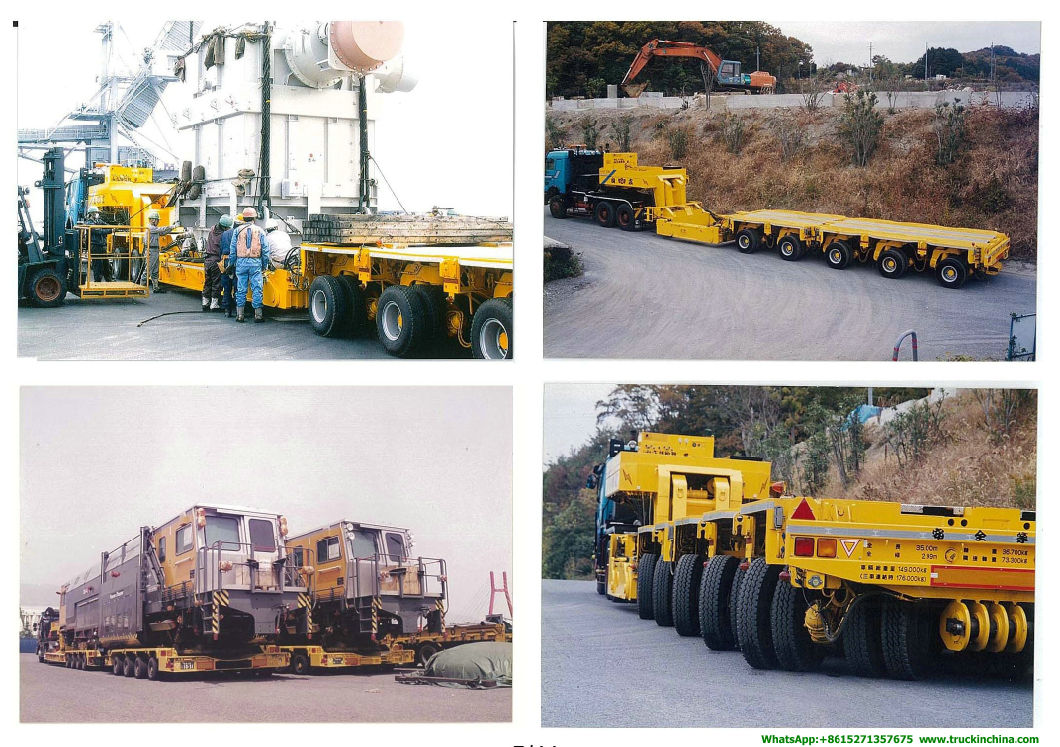 Customized Multifunctional Hydraulic Modular Trailers, Multi Axle Trailer (80T- 250T Intelligent Transportation Equipment)