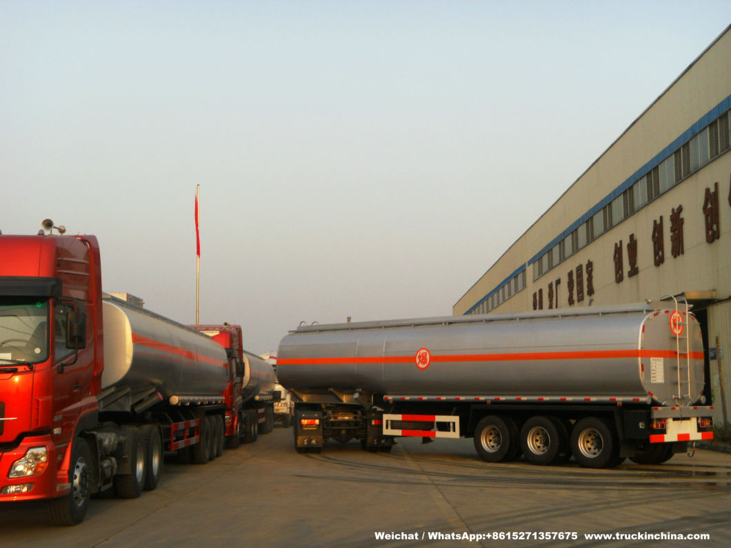 Heavy Duty Stainless Steel Tanker Semi Trailer 60000L for Food Oil, Ethanol, Liquor, Win (40-60T Polished Stainless Tanker)