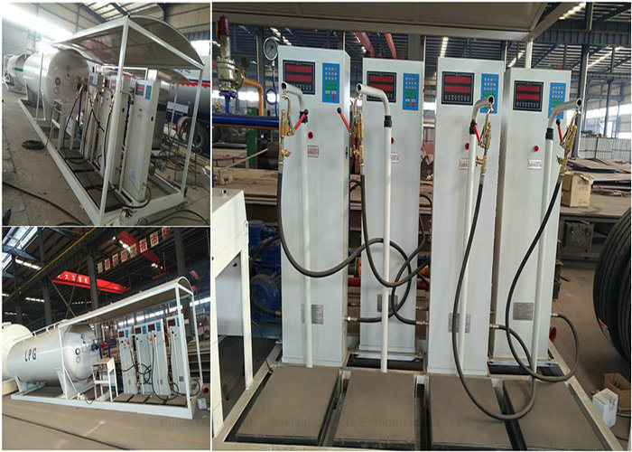 25000liters LPG Filling Plant with Two Dispenser for 12 Tons LPG Cooking Gas Cylinder Filling Station Skid Mounted Tank of Easy Transport