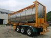 Phosphoric Acid Tank Container Swap Tank Insulated with Stainless Steel Steam Heating Pipe (Road Transport by 30FT ISO Container Trailers)