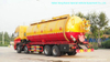 30ton Vacuum Sewer Sewage Cleaning Truck (Sewer Septic Tank High Pressure Combined Water Jetting Truck 18m3 Wast Sludge 10m3 Clean Water Tank)