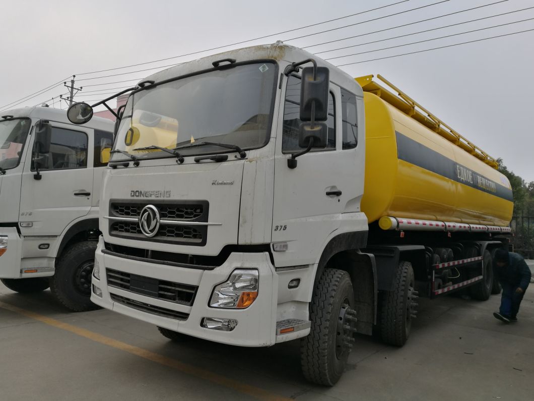 Dongfeng Chemical Acid Liquid Trucks 28t HCl Acid Tanker 12 Wheels (For Chemical Acid Liquid, Drink Water, Carbon Steel Lined PE Tank with Acid Chemical Pump)