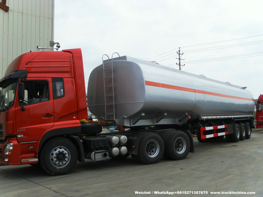 Heavy Duty Stainless Steel Tanker Semi Trailer 60000L for Food Oil, Ethanol, Liquor, Win (40-60T Polished Stainless Tanker)