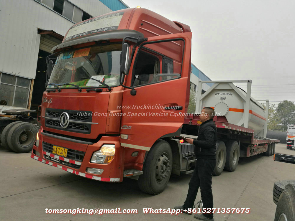 20FT Pressure Tank Container for Liquid Ammonia Un1005 Liquid Nh3 (IsoTank Ammonia, anhydrous) Road Transport