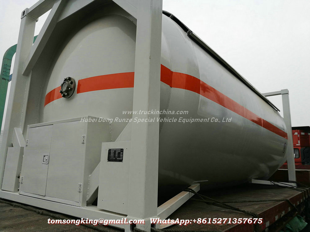20FT Pressure Tank Container for Liquid Ammonia Un1005 Liquid Nh3 (IsoTank Ammonia, anhydrous) Road Transport