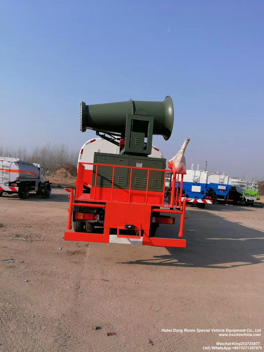 Dongfeng 6X4 Dust Suppression Vehicle, 15m3 Water 50/60/80/100 Meters Fog Disinfection Tanker