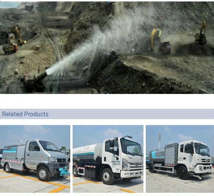 FAW Mining Dust Control Water Mist Sprayer Dust Suppression Truck (Disinfection Tanker, Emergency Power Supply)