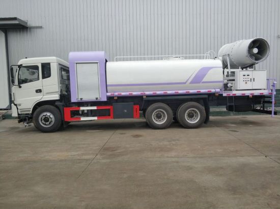 Dongfeng 6X4 Dust Suppression Vehicle, 15m3 Water 50/60/80/100 Meters Fog Disinfection Tanker