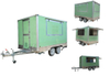 New Mobile Food Trailer Pastel Green Mobile Food Drawbar Customized