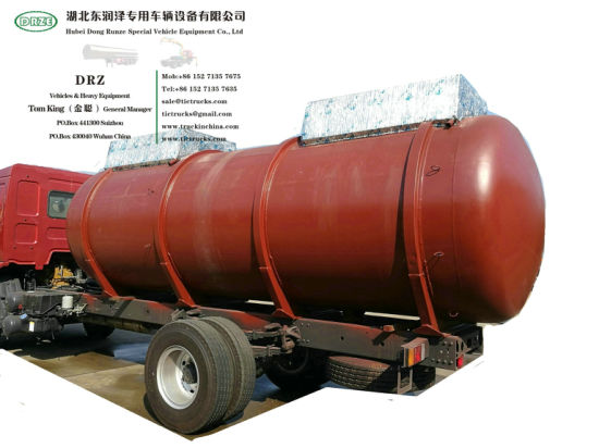 Customsing VAC Acid Sewage Tanker Tank Body- Lined PE for Liquid Chemical Wast 4m3-22m3 (1000USG-6000USG)