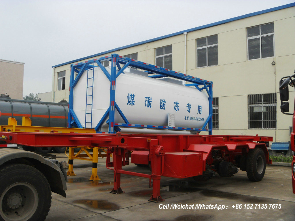 Automotive Antifreeze ISO Tank Container 20FT (Steel Lined Plastic -LLDPE For Storage Ethylene Glycol, Diethylene Glycol Antifreeze)