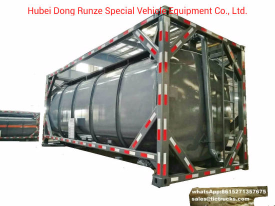 20FT ISO Tank Containers with Pipe Bottom Loading Hydrochloric Acid, Sodium Hypochlorite