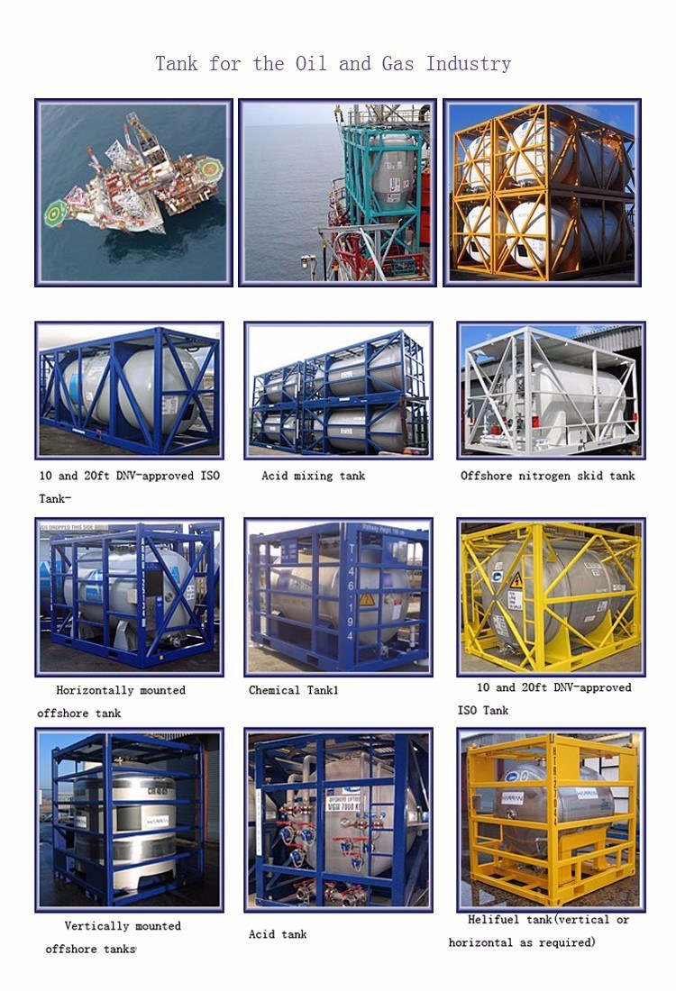 20FT ISO Tank Containers with Pipe Bottom Loading Hydrochloric Acid, Sodium Hypochlorite