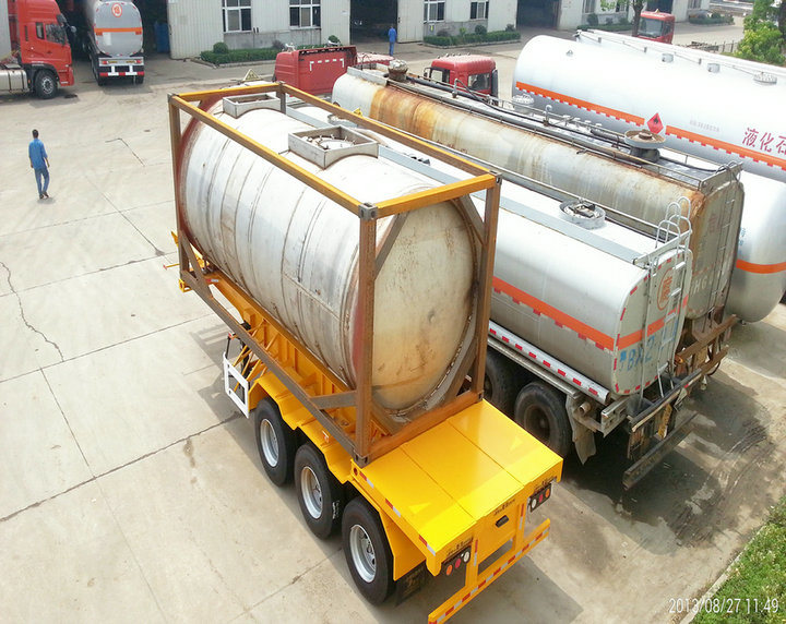 ISO Food Grade Tank Container Suitable for Milk and Other Dairy Products, Tallow and Chocolate, Chili Sauce