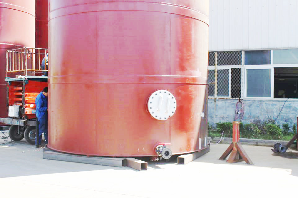 Hydrochloric Acid Storage Tank (Steel Lined LLD PE 16mm) -20000L for Storage Bleach, Raw Mixed Acid, Ferric Chloride, Oilfield Chemicals, Corrosive Wastes