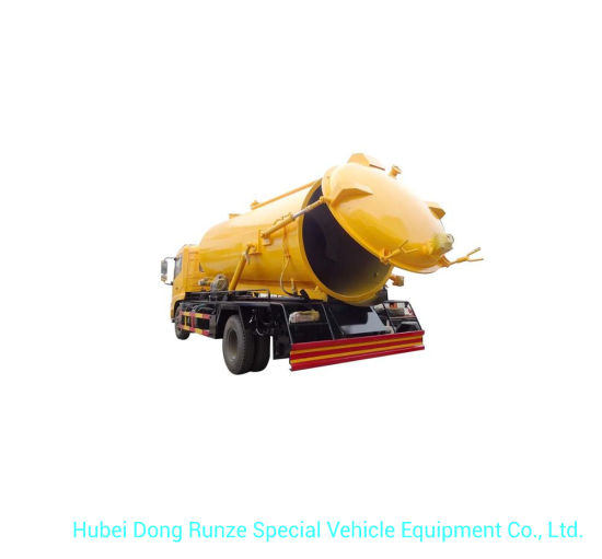 Septic Tank Truck Vacuum Sewage Suction Pump, VAC Tanker Capacity 10cbm Rhd. LHD 4X4.4X2