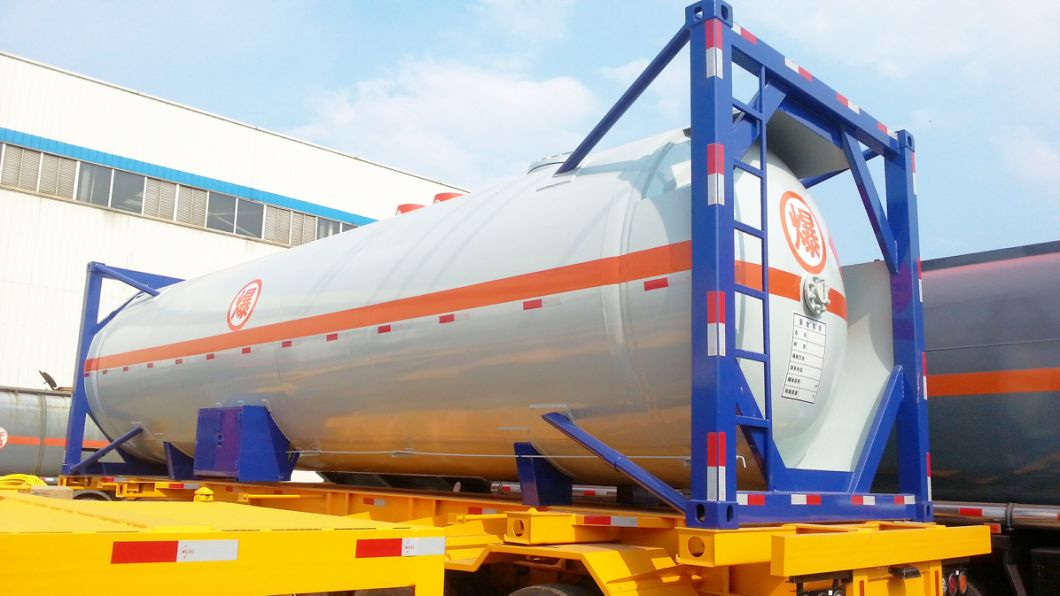 30FT ISO Tank Container for Road Transport LPG Gas Propane, Liquid Sulfur Dioxide, Lquid Gas, Isobutane, Dimethyl Ether 30cbm