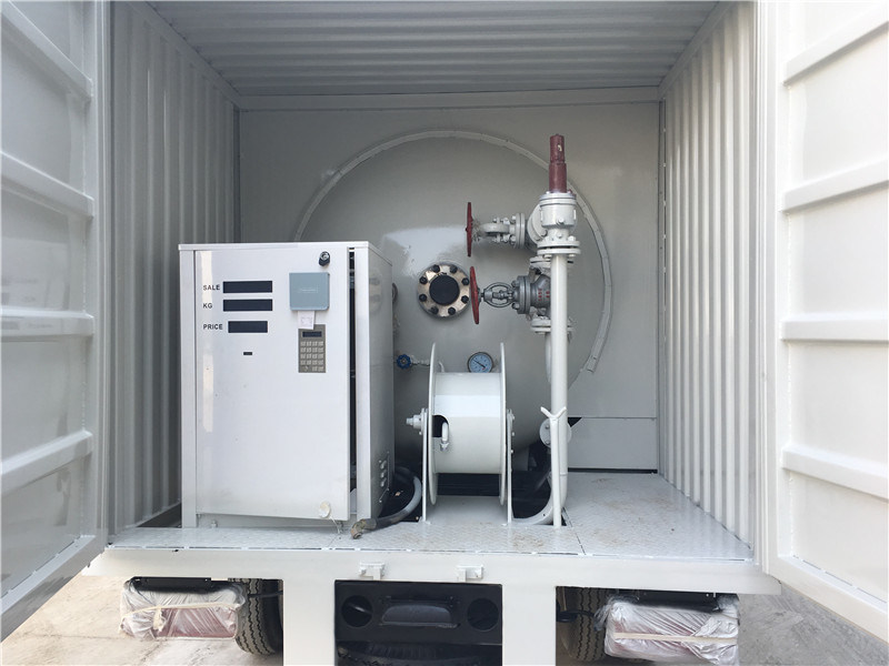 Dongfeng LPG Bobtail Tank Truck (Road LPG Tanker) Mounted with LPG Pump LPG Delivery Dispenser