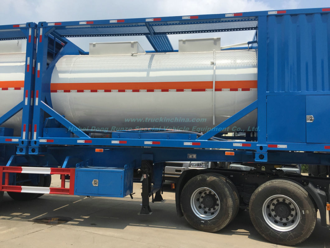 20FT Tank Container for Fuel, Crude Oil, Diesel 20, 000 Liters Mounted with Pump Skid Portable Gas Gasoline, Kerosene, Jet Oil Filling Staion