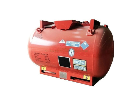 Triethylaluminum (TEAL) Alky Portable Tank Container C6h15al Un3399, Un3394 Capacity 1880liters Adr/Rid Organometallic Substance, Liquid, Water- Reactive