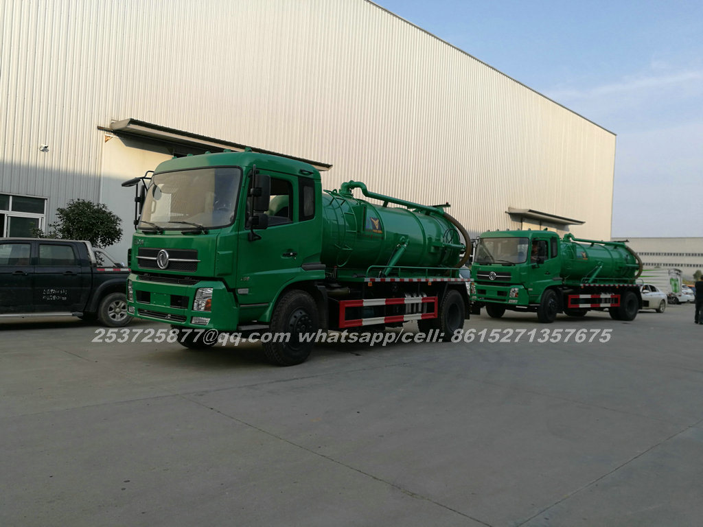 High Capacity 10m3 10000L Diesel Vacuum Tanker Truck