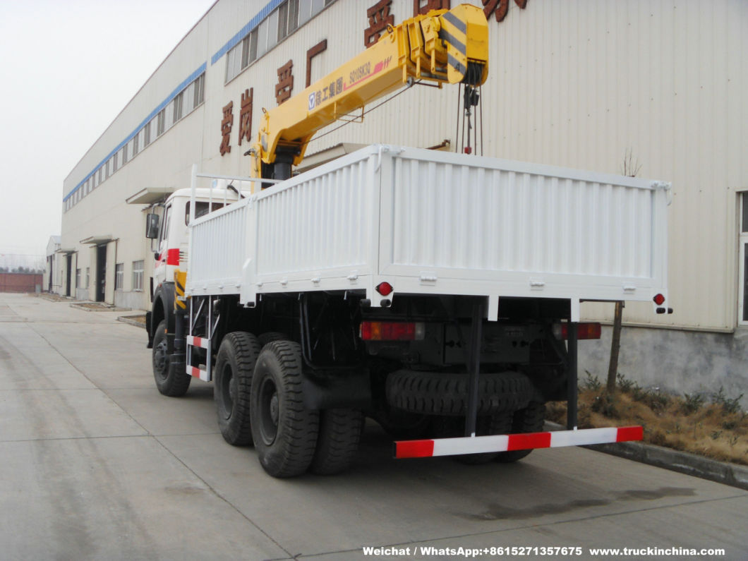 Beiben off Road Crane Truck with 10t Telescopic Boom (6X6 Trucks Mounted Crane)