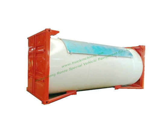20FT ISO LPG Tank Container (DEM, Isobutane, cooking gas) Custermizing Mounted with Motor Pump Dispenser