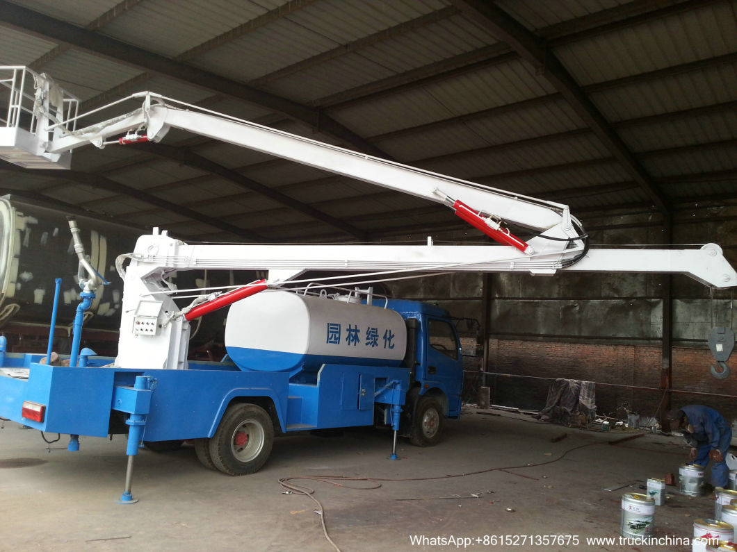 Truck Mounted Aerial Platform 16m Manlift Mounted Water Tank 3000L