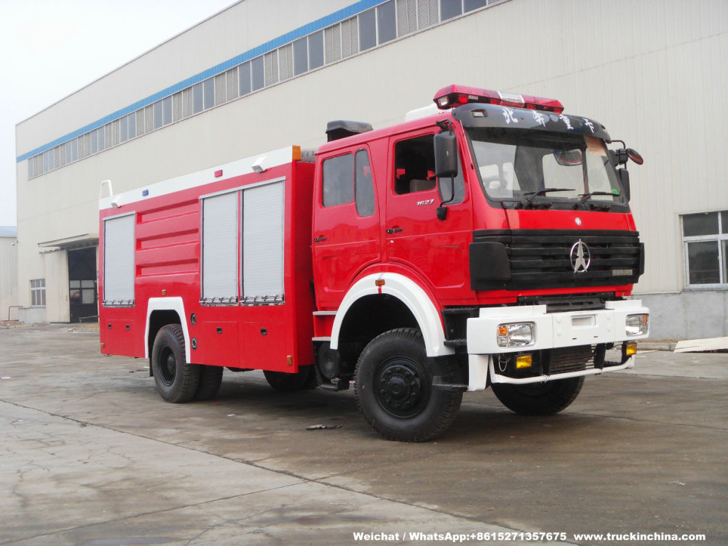 Double Cabin Beiben 4X4 Water Tanker Fire Truck for Sale (Fire Pumper, Fire Fighting Vehicle, Fire Tender)