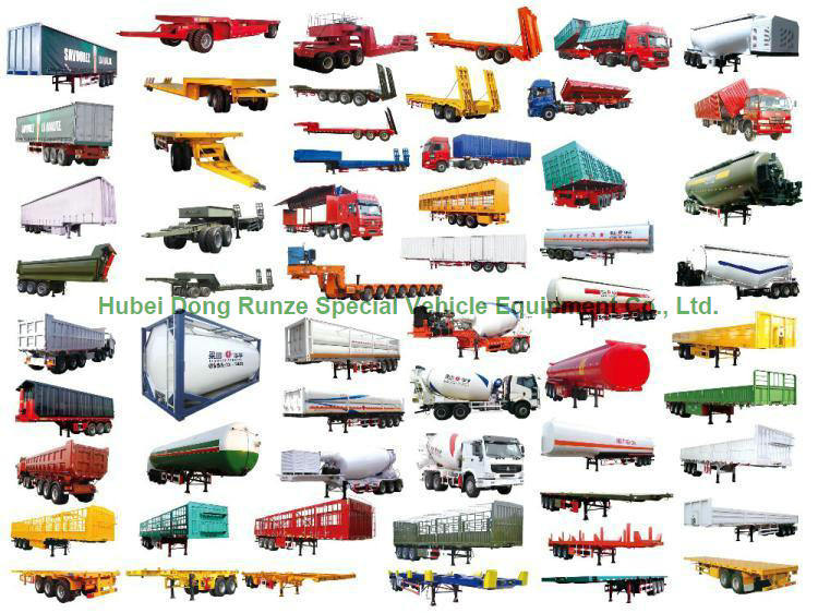 6 Axles Trailer Tipper 80ton-100ton Heavy-Duty for 100 Ton Mangenese and Bauxite Ores Transport