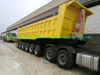 6 Axles Trailer Tipper 80ton-100ton Heavy-Duty for 100 Ton Mangenese and Bauxite Ores Transport