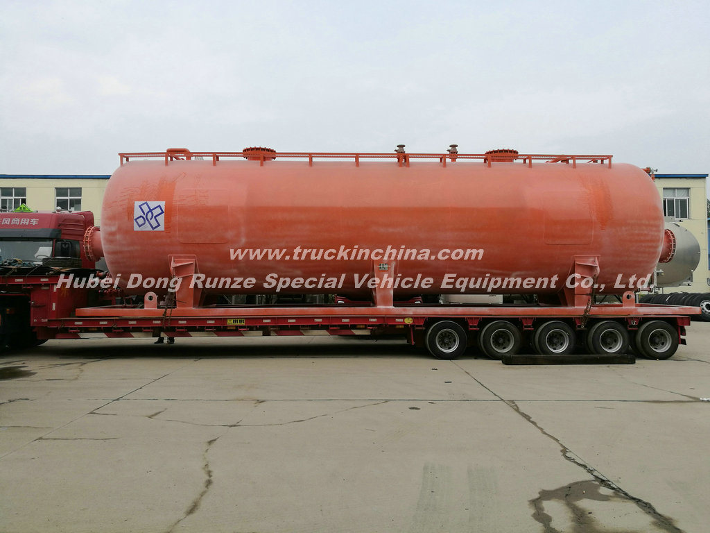 Skid Tank Lined LDPE 60cbm -80cbm (500 bbl Frac Tank) for Oilfield Onsite Acid Supply and Holding Mounted Trailers Ease of Transportation Chemical Contain HCl