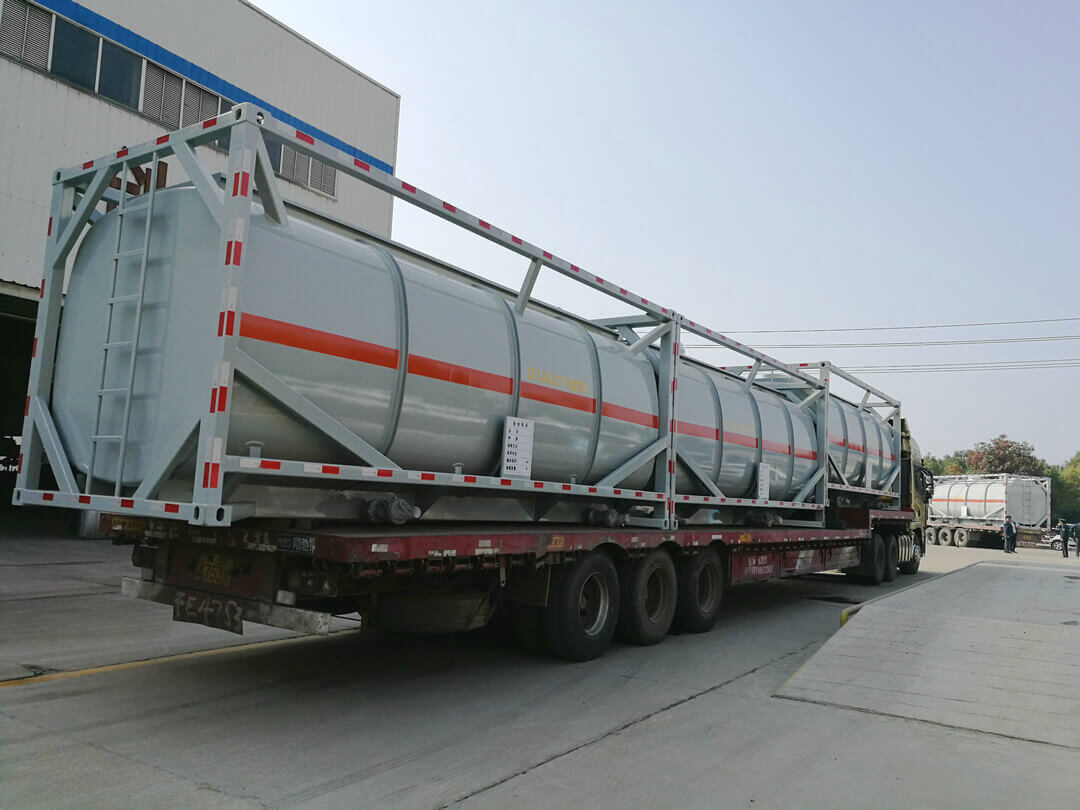 iso 20ft PE lined acid portable tank container (6)