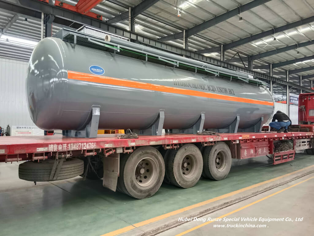 Polyethylene Lined Steel Tanks for HCL Acid storage transport (4)
