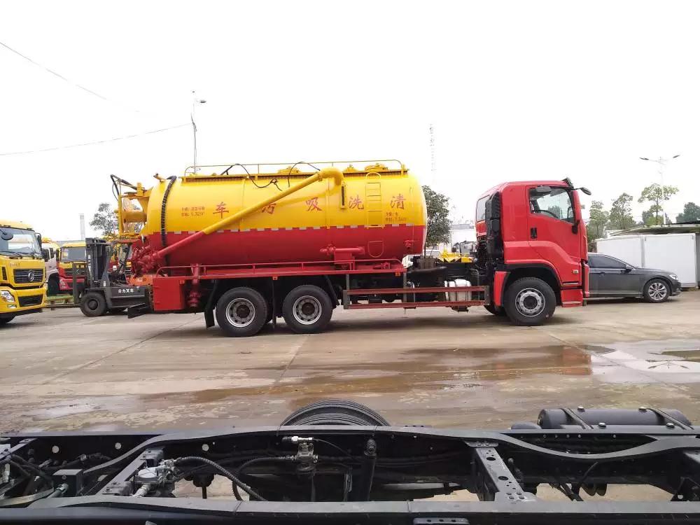 ISUZU Combined Sewer jetting vacuum trucks (17)