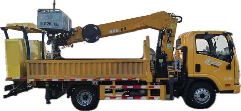 Multifunction 20m Aerial Work Platform Manlift Bucket Truck With TAM Attenuator Anti-Collision Unit